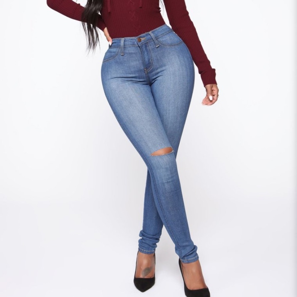 FashionNova Canopy Jeans Medium Wash
